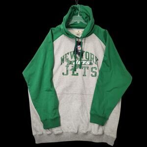 NWT FANATICS NY JETS FULL ZIP HOODIE 5XL BIG TALL SPORTS FAN FOOTBALL ATHLEISURE